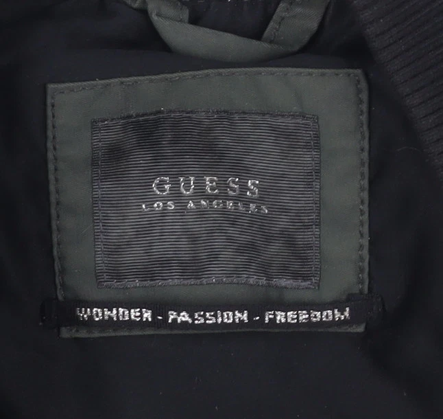 Guess Women's Green Bomber Jacket Size 8 - Image 3 of 4