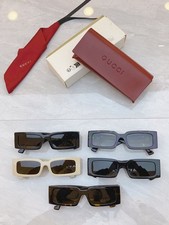 Luxury Rectangle Sunglasses for Women Men Retro Square UV400 Fashion Shades