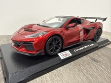 All New 2026 C8 Corvette ZR1 Coupe - Burgundy Red Maisto 1/18 Scale Diecast NIB