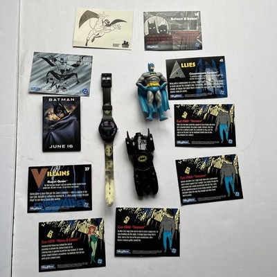 Lot Of Batman Dc Comics Items Including Pin From Opening Day For Movie