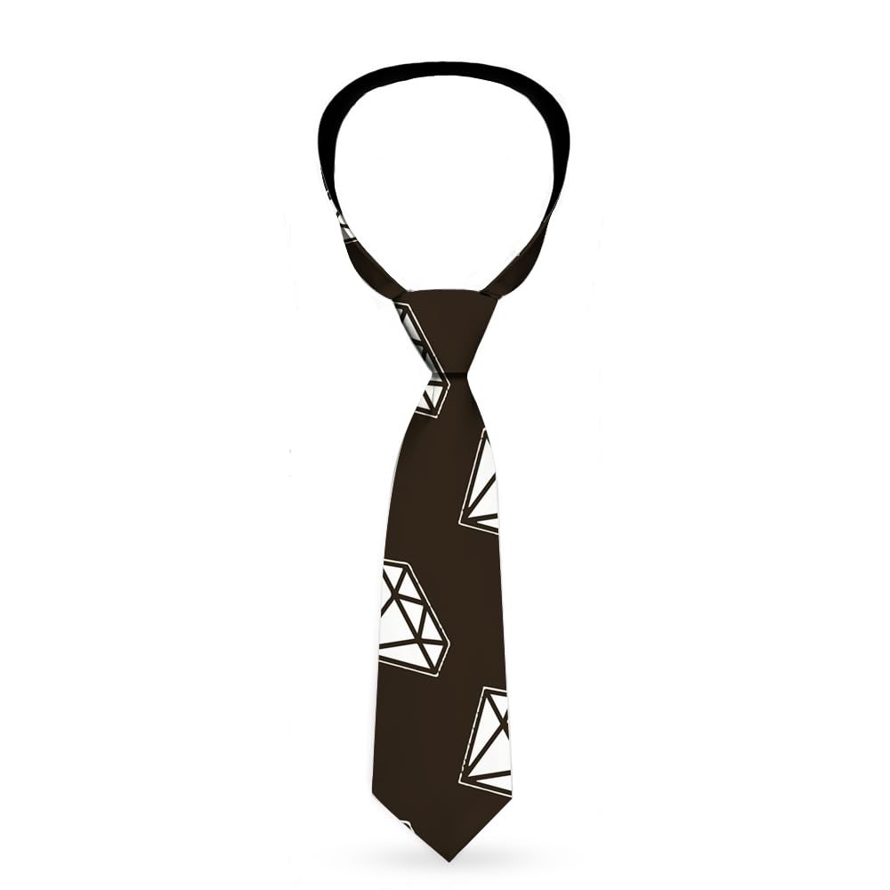 Necktie Standard - Diamonds Diagonal Black/White ACC NEWAnother great item from Rarewaves USA | Free delivery!