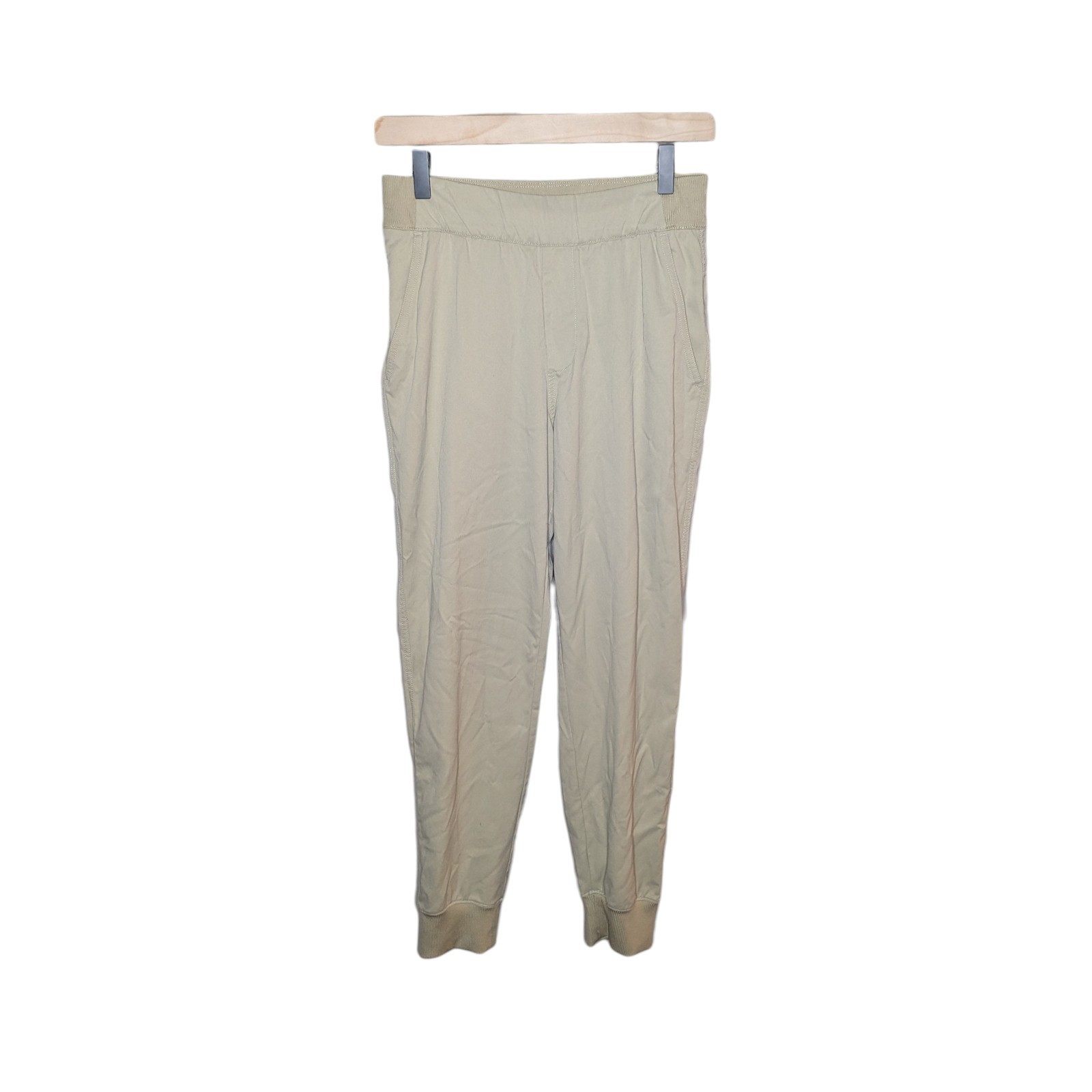 The North Face Aphrodite Jogger Pants Women's S Beige Stretch Zip Pocket Hiking