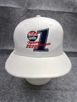 USA BMX National Champion 2020 Hat Cap Snap Back Adult One Size White Cotton