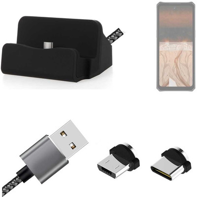 Ladestation für iiiF150 B3 Pro + USB-Typ C u. Micro-USB-Adapter