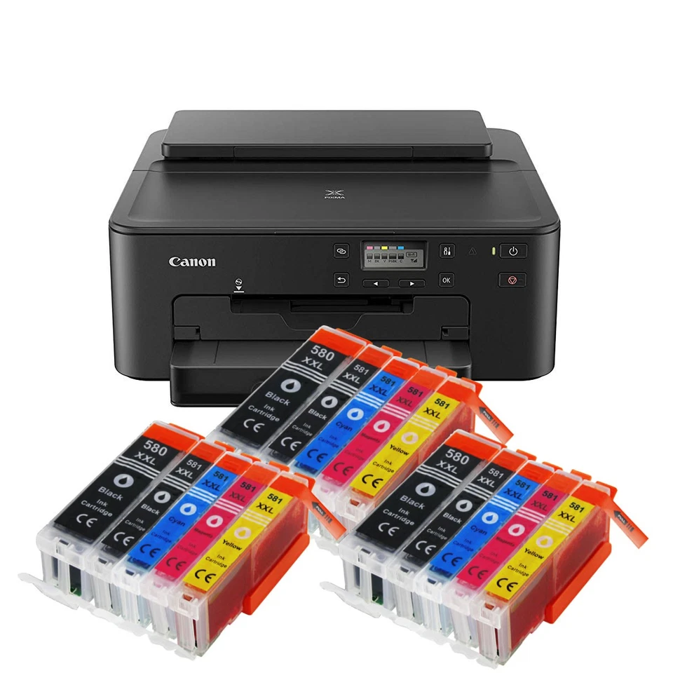 Canon PIXMA TS705a Tintenstrahl Drucker Duplex USB LCD WLAN + 15 XXL TINTE