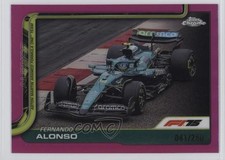 2025 Topps Chrome Formula 1 F1 Cars Pink Refractor /250 Fernando Alonso #81 0kr0