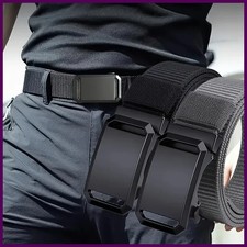 New Automatic Buckle Belt, Canvas Tactical Workwear Casual Outdoor Military