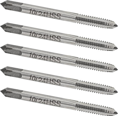5PCS No 10-24 UNC HSS Machine Tap, 10 X 24 UNC Right Hand Thread Tap