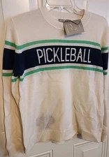 Alashan NWT Women’s Size Large 100% Cashmere Pickleball Sweater $249 New
