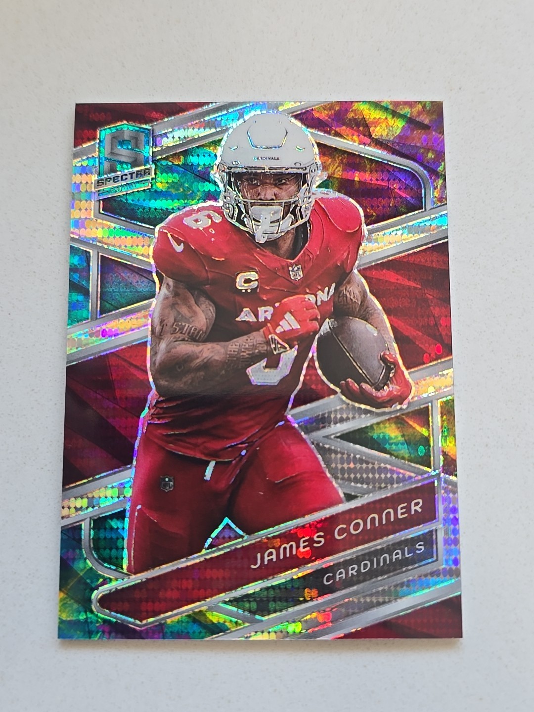 2024 Panini Spectra - James Conner /99 #10 Celestial Prizm PS3..