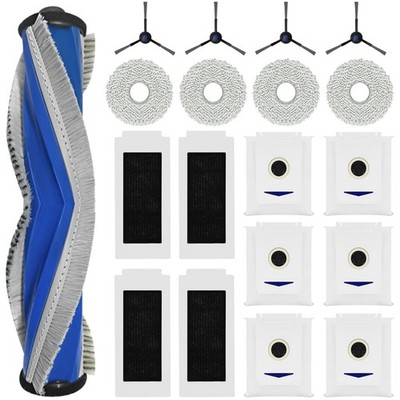19 Stück Zubehörset für ECOVACS DEEBOT PRO Omni / Omni, 1 Gummi-Hauptbürste,4...