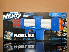 NERF Roblox Arsenal: Pulse Laser Motorized Dart Blaster, 10 Elite Darts  Clips