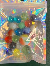 Lot of 20 Marbles - Multiple Sizes  Colors