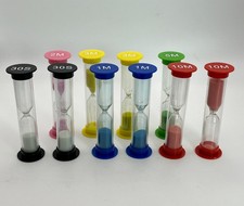 Vintage Color Coded Sand TIMERS Set 30s 10m K...