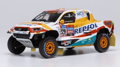 Ixo Model Rally Car Diecast Model 1:43 Toyota GR DKR Hilux Evo Dakar 2023