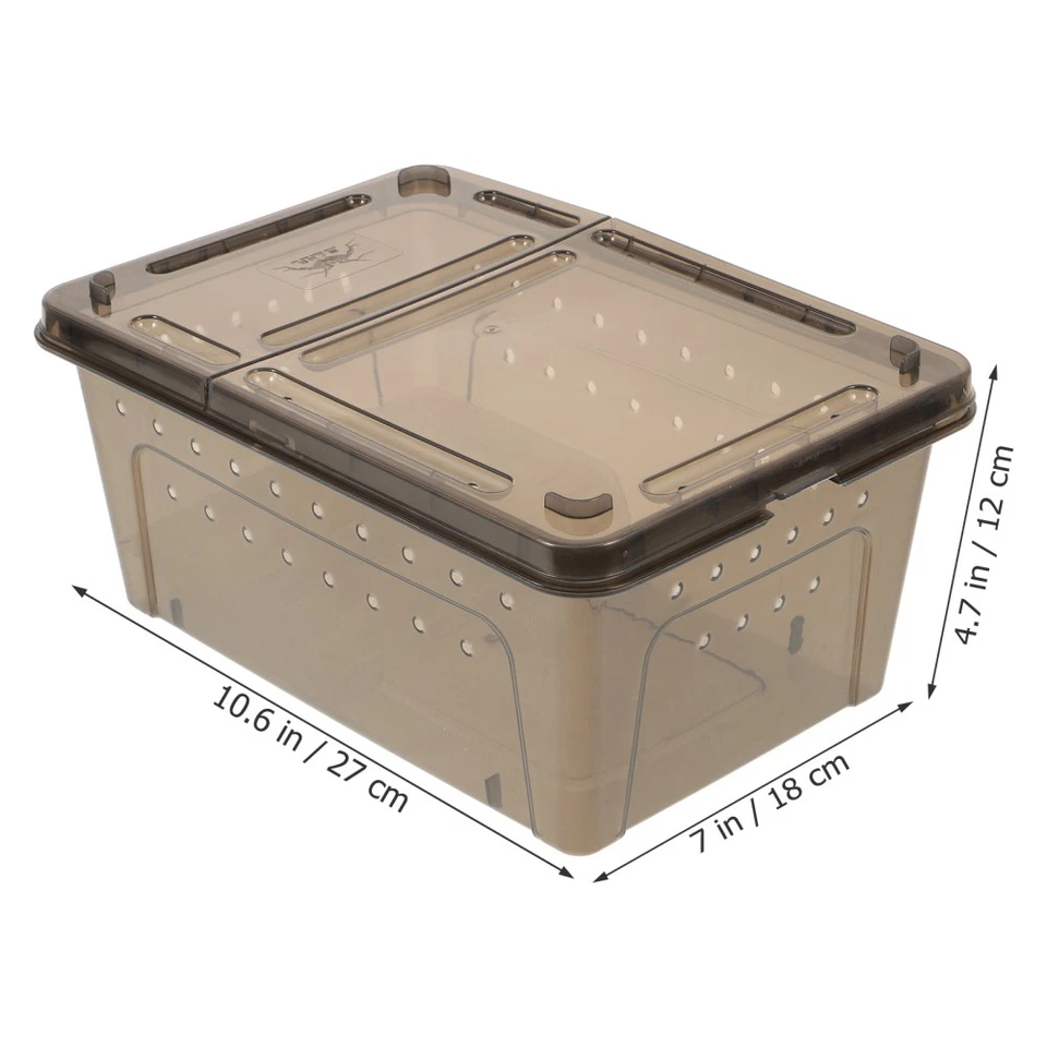  Cage Pour Tortue De Terre Aquarium En Plastique Réservoirs Reptile - Photo 2/4