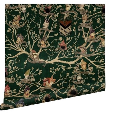 Harry Potter  MINALIMA Deluxe Wallpaper Roll - Black Family Tapestry