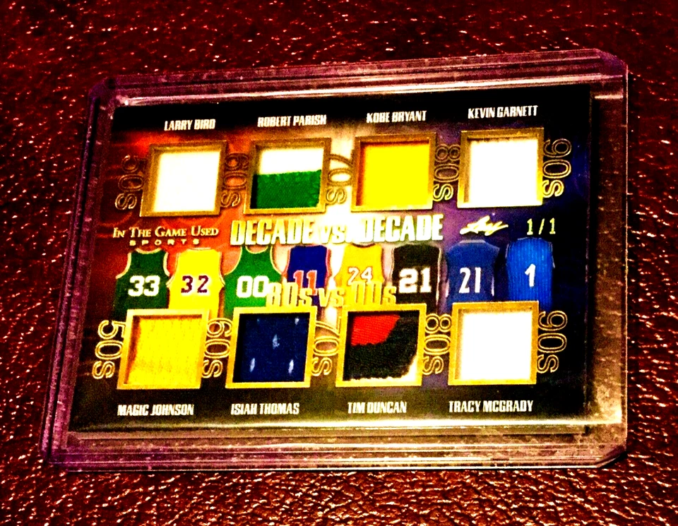 Kobe Bryant 1/1 2020 Leaf Game Used Jersey 1 OF 1 Rare Magic Bird Duncan Garnett - Image 3 of 4