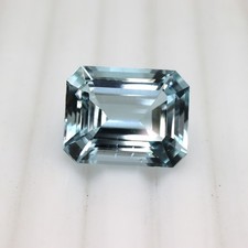 7.5 Ct AQUAMARINE Emerald Cut Stone, AAA Grade HIGH QUALITY Loose Stone Gift