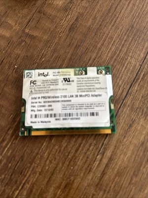 Intel 2100 PRO/Wireless 2100 LAN 3B MiniPCI Adapter Network Card