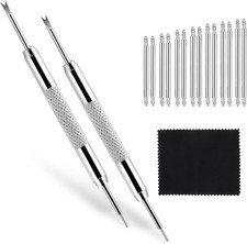 Stainless Steel Watch Link Remover Kit - 16 PCS Spring Pins for Easy Repairs