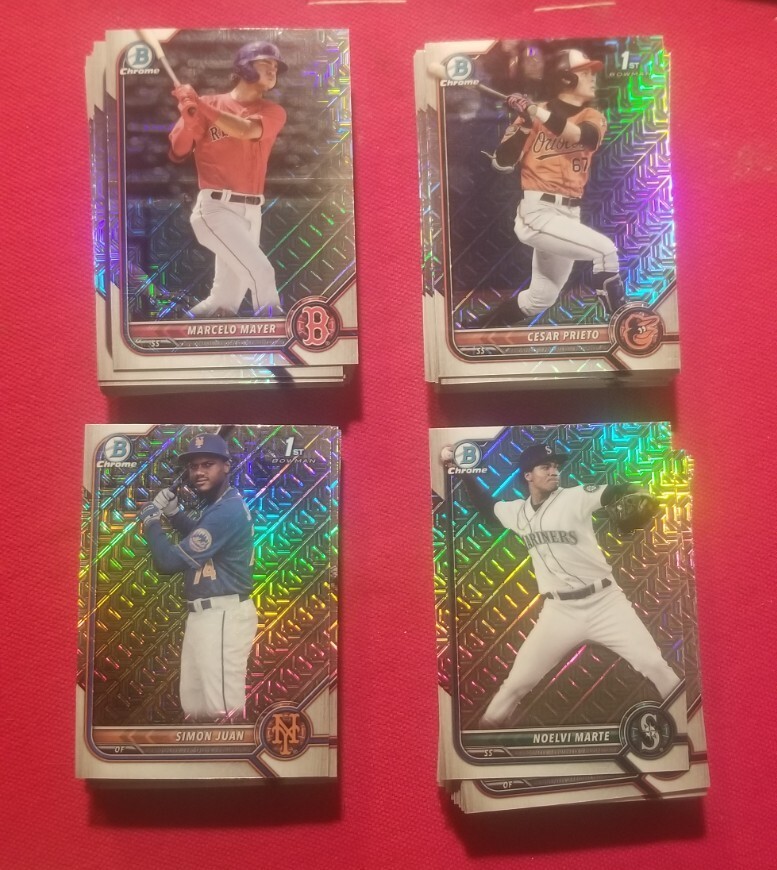 2022 Bowman Chrome Mega Box MOJO Refractor Complete Your Set Pick A Card NM-MT