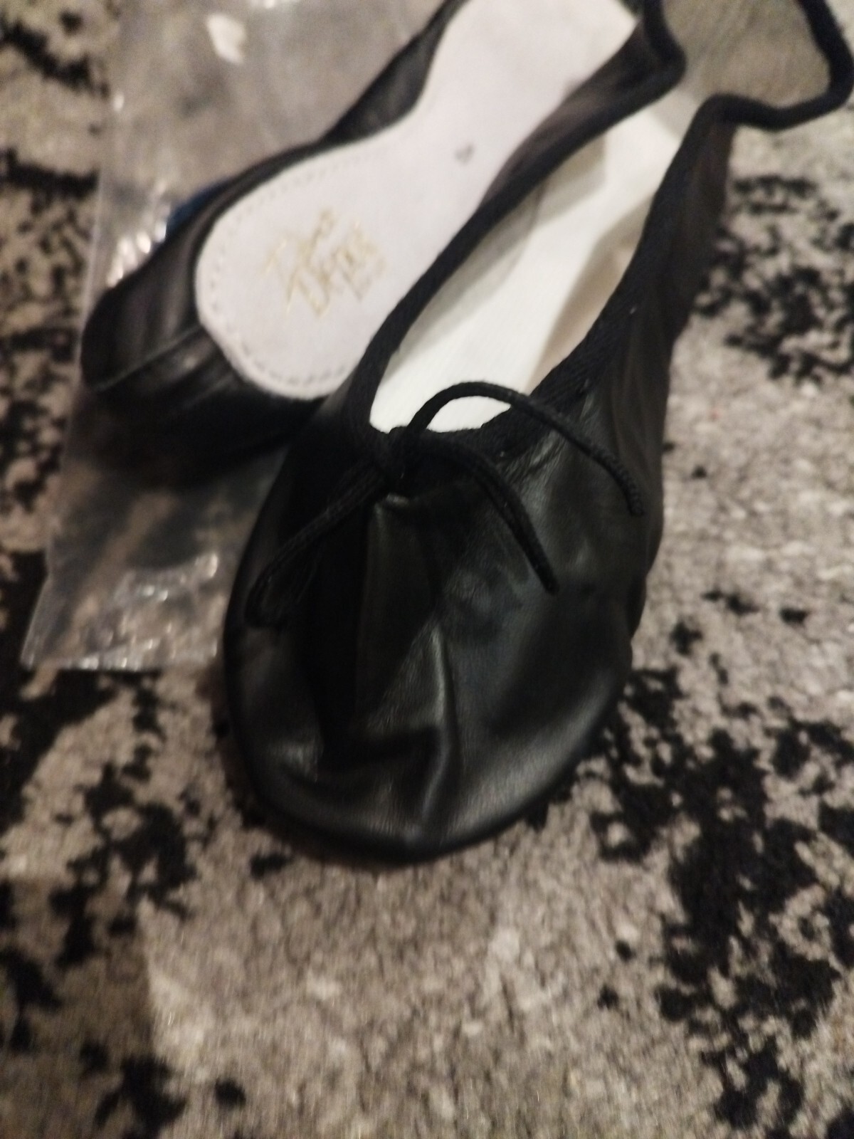 Dance Depot Black Ballet Leather Shoes Mens Size 9 eBay