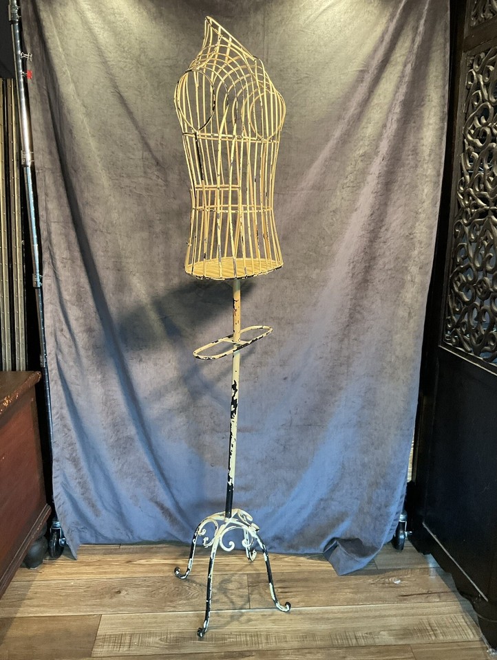 Antique Vintage Metal Dress Form Mannequin eBay