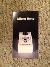 Vintage Mxr Guitar Effects Pedal Literature Spec Sheets Micro Amp 70's-80's