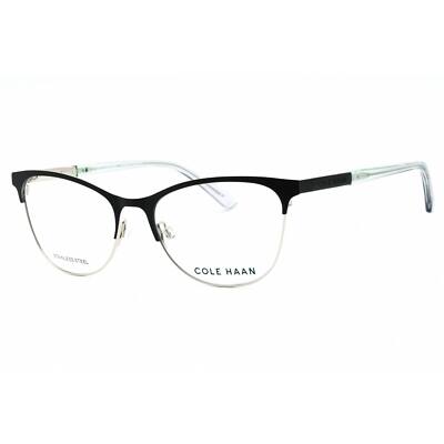 Cole Haan Women's Eyeglasses Black Metal Full Rim Cat Eye Shape Frame CH5051 001