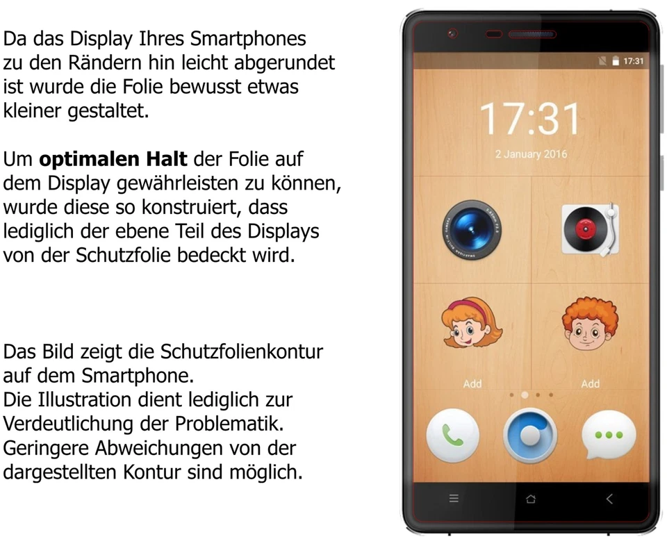 Protector de Pantalla para Oukitel K4000 Lite Filtro de Privacidad Protección 4 Vías dipos Foto 4 de 4