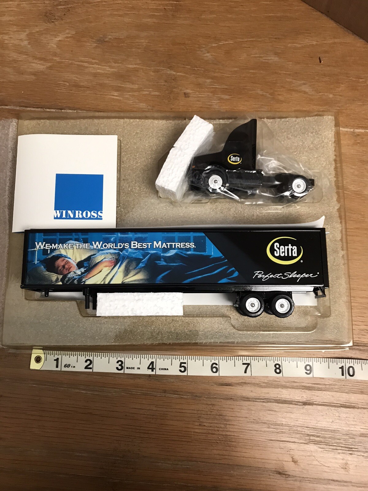 Winross Serta Die Cast Semi Truck and Trailer Set