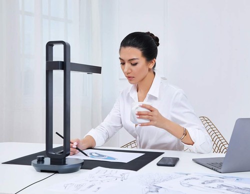 CZUR Aura Pro Book & Document Scanner A3 A4 AI-Powered Foldable Portable Flatten - Afbeelding 12 van 13