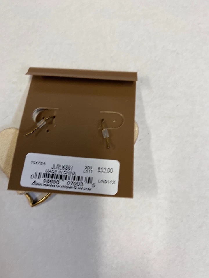 Lucky Brand Leather Earring Semi Precious Accents - Image 2 of 4