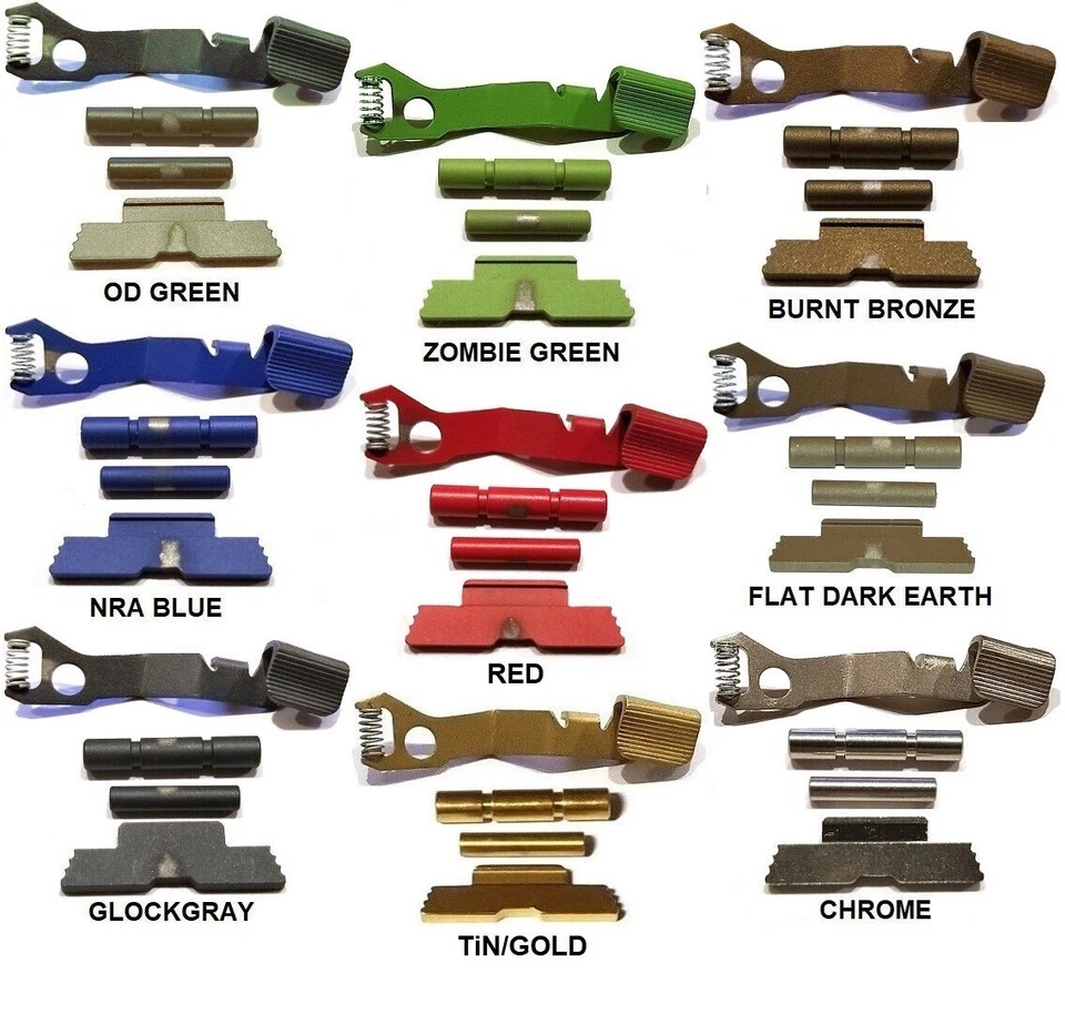 For Glock 42 43 43X 48 Tango Down Slide Stop Release and Extended Control Kit