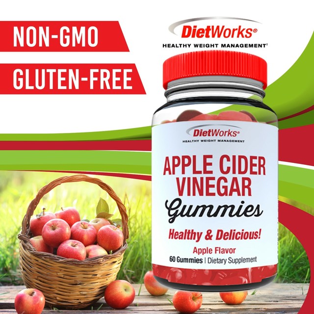 DietWorks Apple Cider Vinegar Gummies 60 Count for sale online eBay