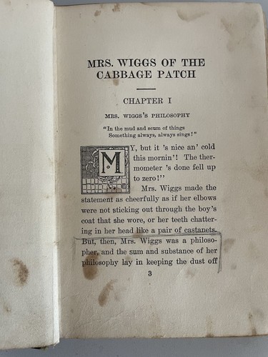 Vintage Mrs. Wiggs of The Cabbage Patch by Alice Caldwell Hegan Hardcover 1915 - Picture 6 of 7