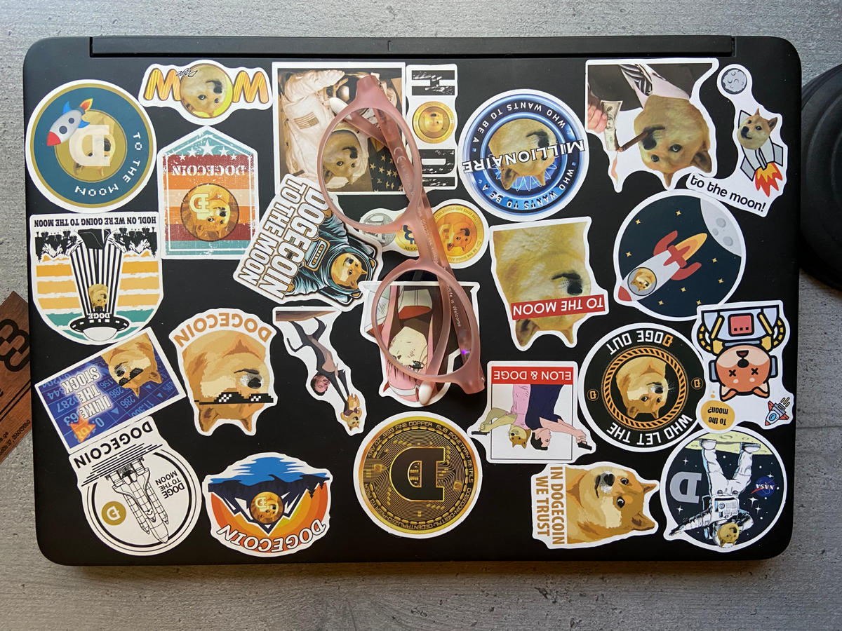 ○ドージコインステッカー50枚セット ○ DOGE COIN / 仮想通貨 / 暗号資産 Doge coin -