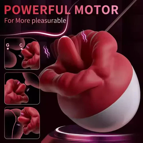 Electric Sucking Vibrator Oral Clit Licking Tongue G-Spot Dildo Sex Toy Women UK - Picture 8 of 18