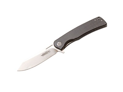 Joker Messer Pro 8 D2 Kohlefaser Schwarz Linerlock Taschenmesser