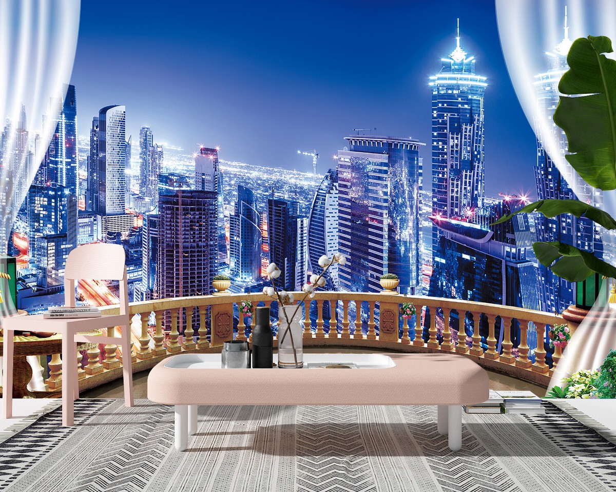 Window City View Wallpaper