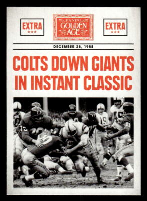 2014 Panini Golden Age #4 1958 NFL Championship Game Headlines card