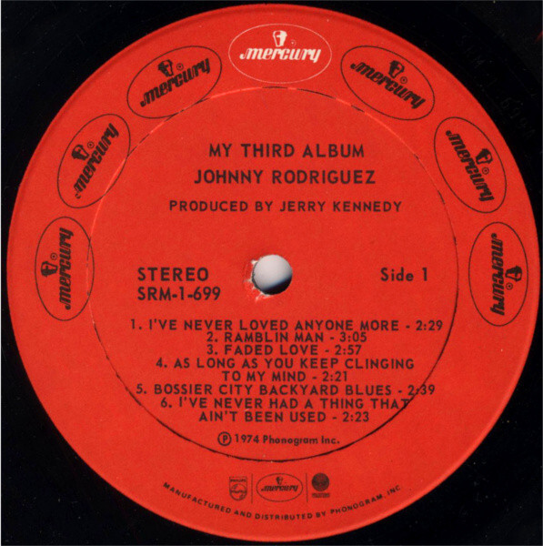 Johnny Rodriguez - My Third Album (LP, Album) G+