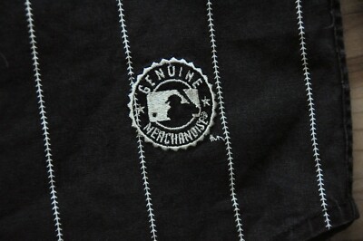 9 San Francisco Giants Mirage Jersey Pinstripe Black Sewn MLB Men