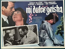 MY GEISHA Edward G Robinson YVES MONTAND MEXICAN LOBBY CARD 1962