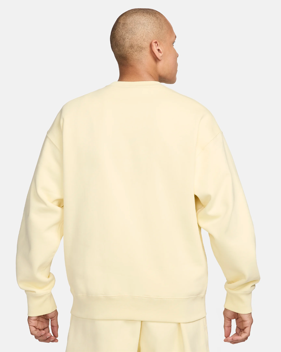 Nike Solo Swoosh Fleece Crewneck Sweatshirt 637902-744 Alabaster