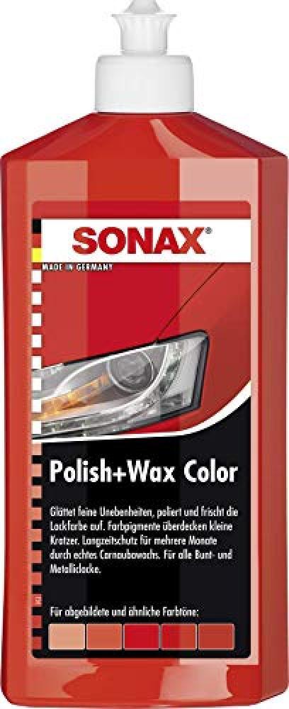 SONAX 1837554 500 ml-Polish e Cera, Colore: Rosso - NUOVO