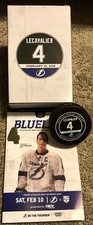 VINCENT LECAVALIER TAMPA BAY LIGHTNING RETIREMENT NIGHT LOCKER+PIN+PUCK+PROGRAM