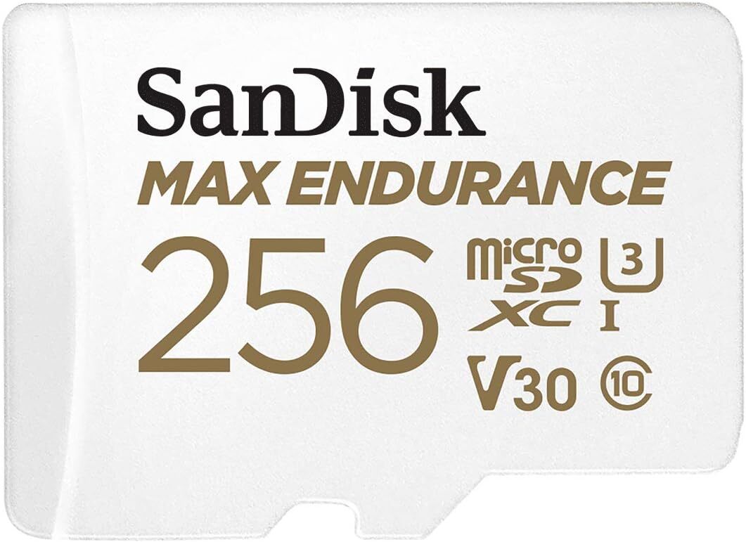 SanDisk MAX ENDURANCE Video Monitoring for Dashcams & Home 256 GB
