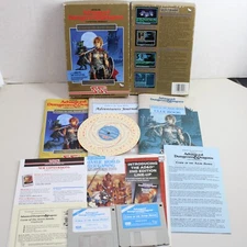 SSI AD&D Dungeons and Dragons Curse Azure Bonds PC Game Gold Box 3.5" Complete